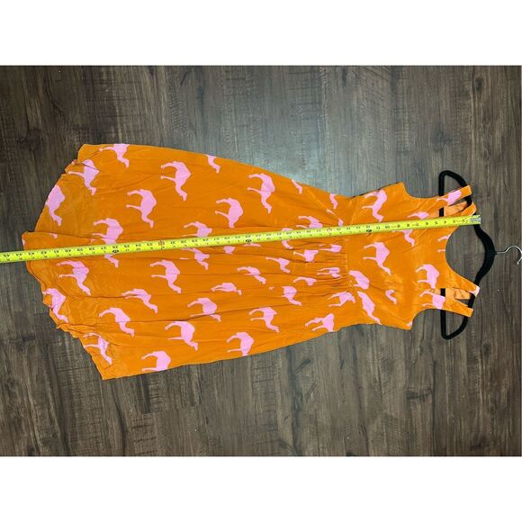 Anthropologie Charlotte Taylor Dromedary Camel Silk Dress, Sz 0, MSRP $268 - Picture 2 of 11